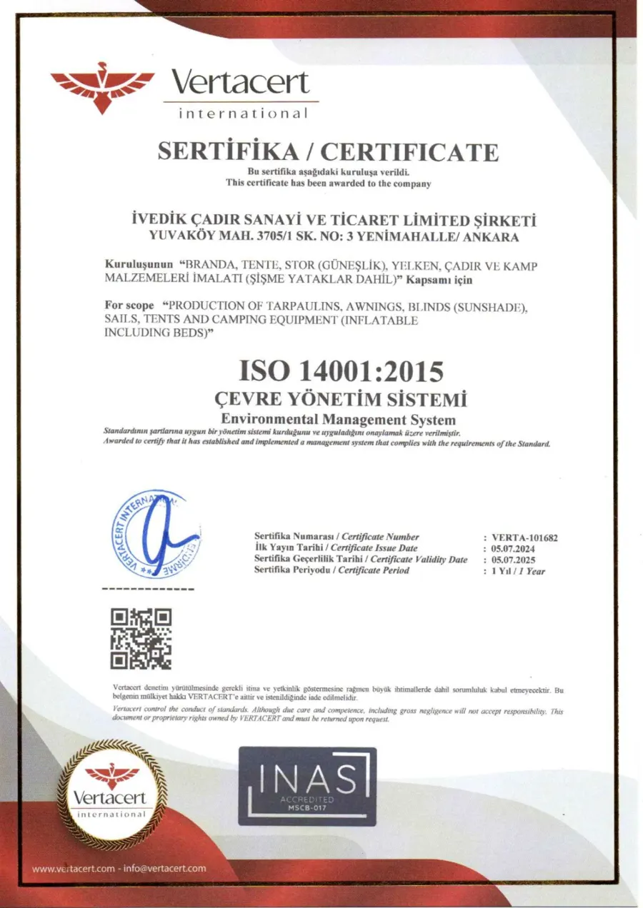 ISO 14001 belgesi